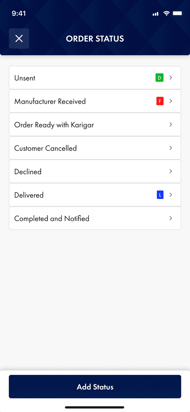 Order Status Management